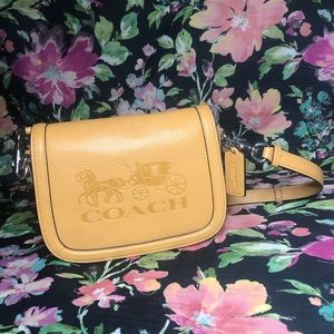 Yellow Coach Saddle Bag Extremely Light Usage, no signs of wear SOLD